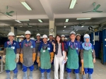 CSD Hàn Quốc sang kiểm tra tay nghề lao động trước khi thi Hiệp hội KOSHIPA. Các em đã rất cố gắng và có kết quả tốt.